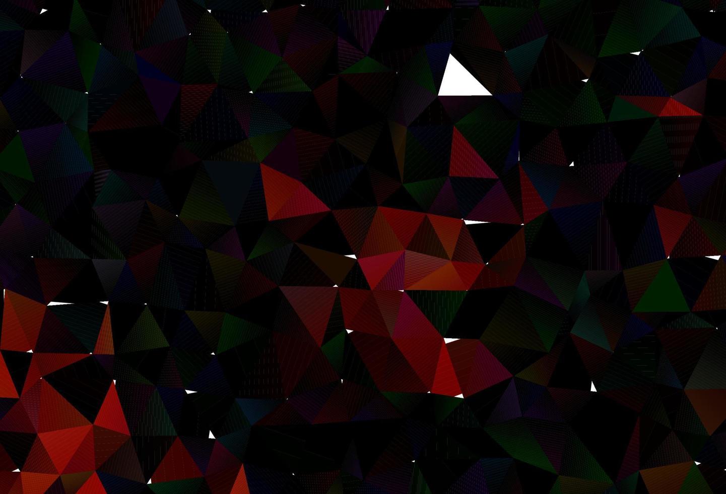 Dark Orange vector polygon abstract background.