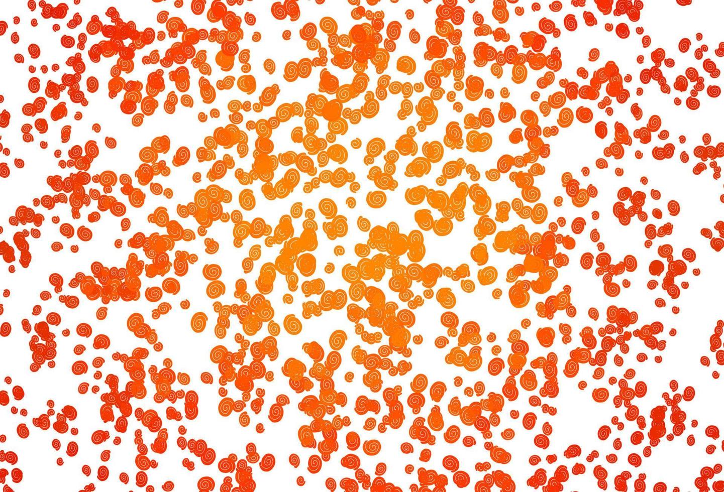 Light Orange vector template with lines, ovals.