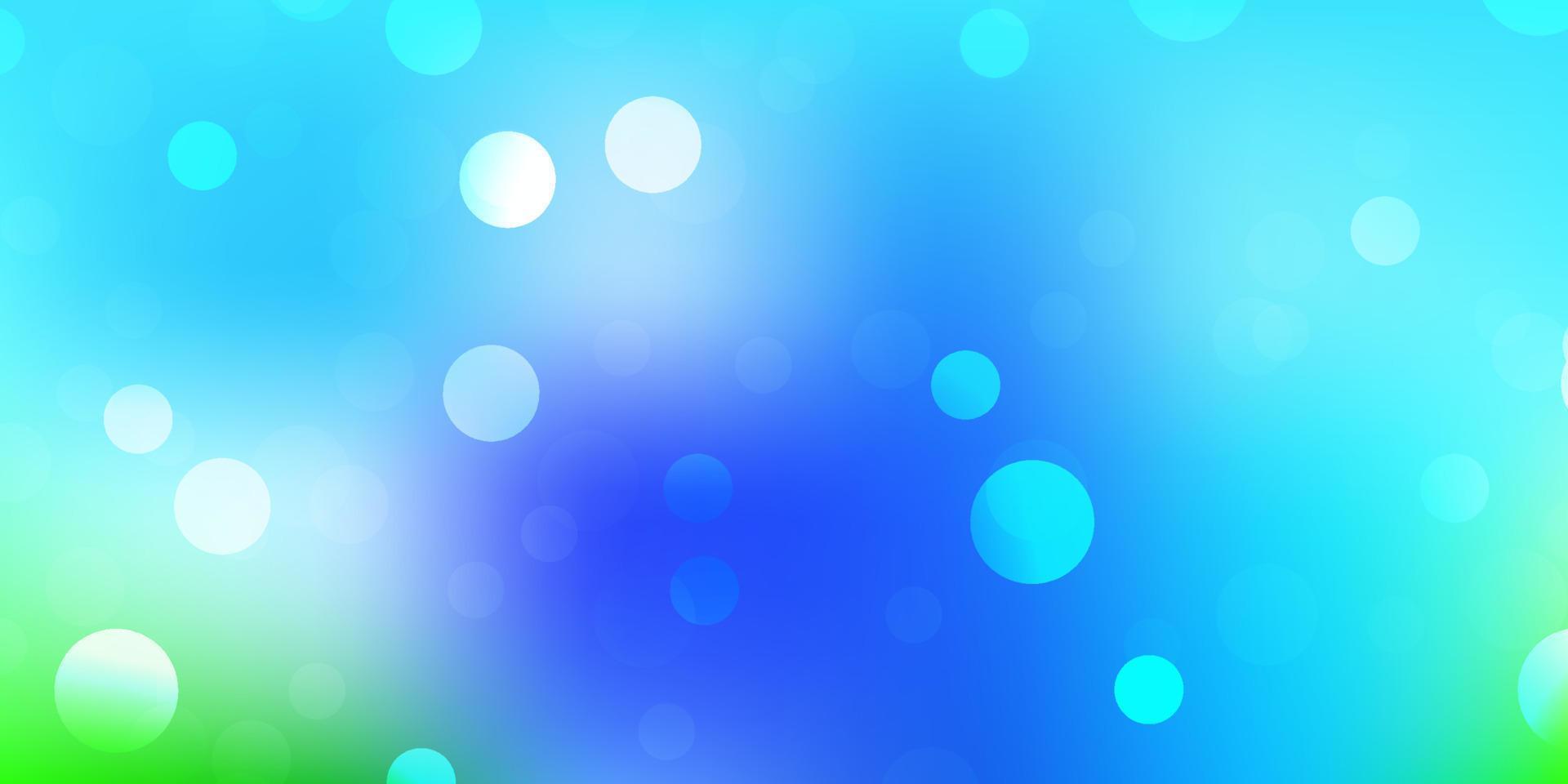 Light blue, green vector texture with memphis shapes.