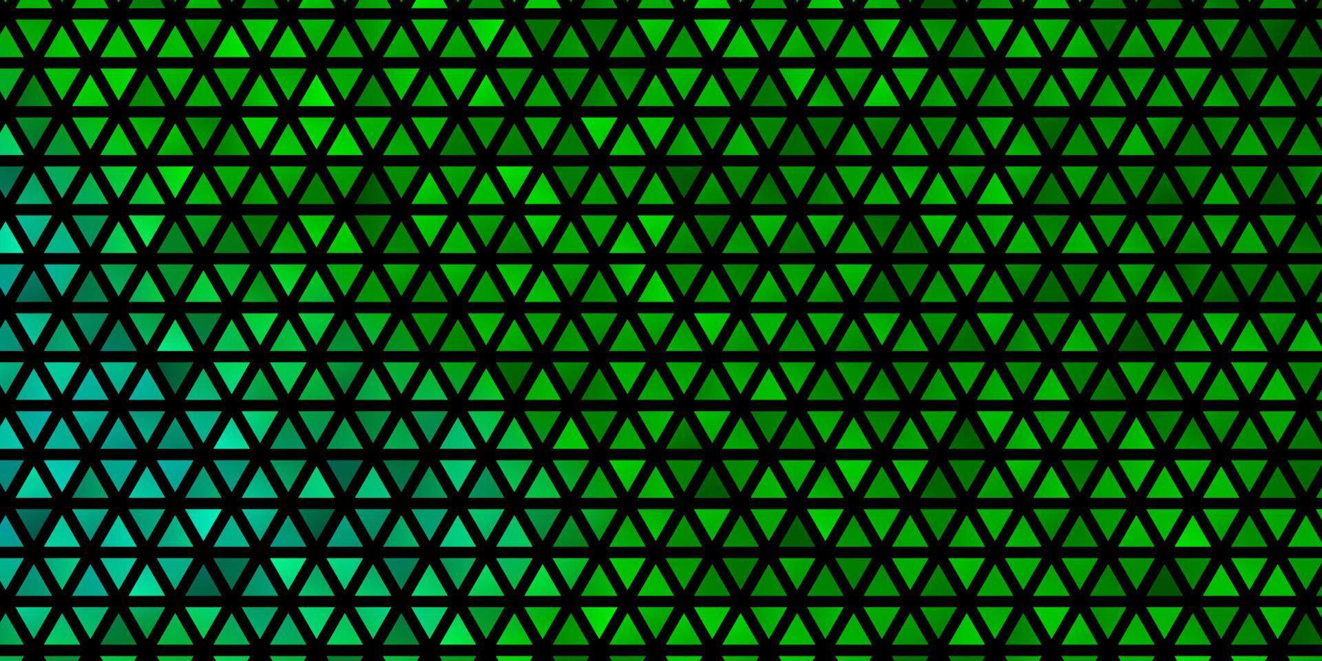 Light Green vector texture with triangular style.