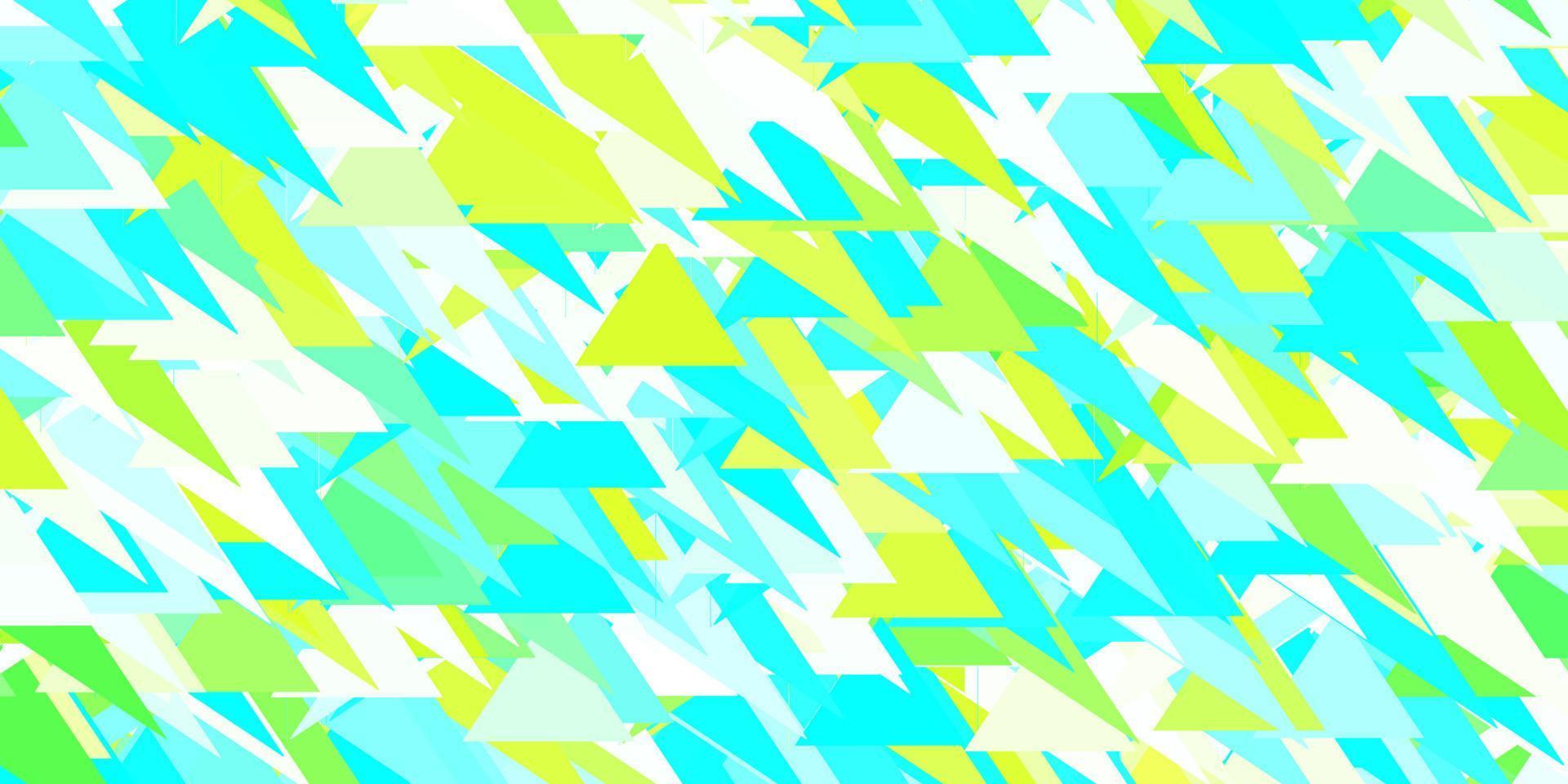Light blue, green vector template with triangle shapes.