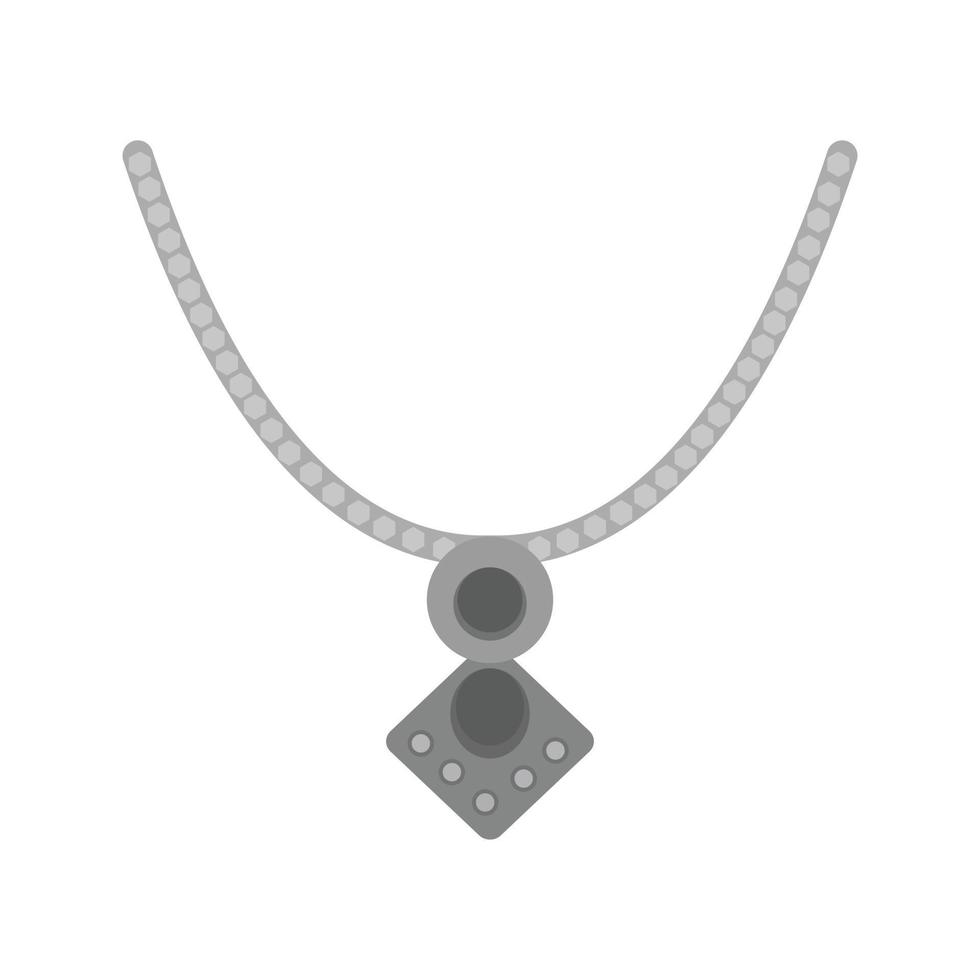 Locket Flat Greyscale Icon vector