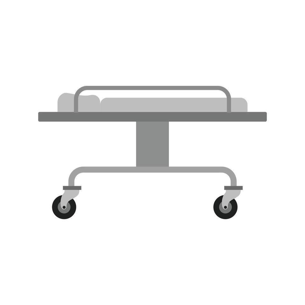 Stretcher Flat Greyscale Icon vector