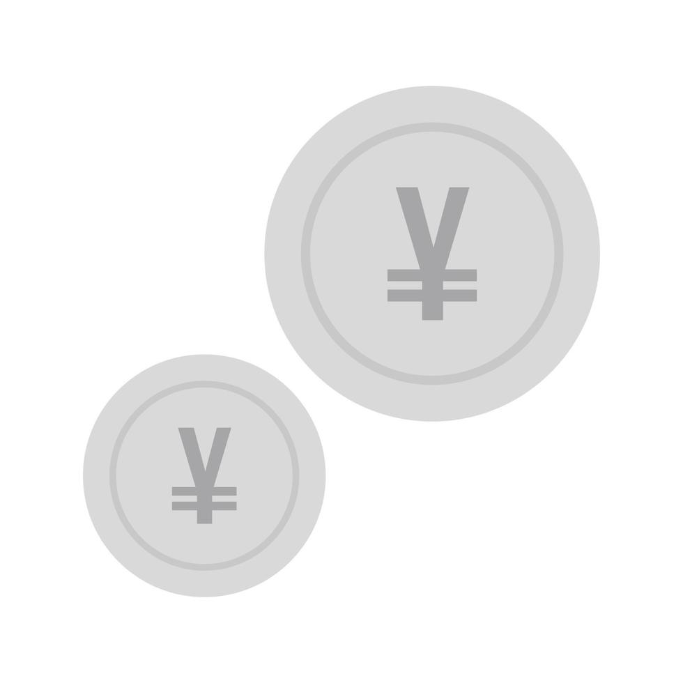 Currency II Flat Greyscale Icon vector