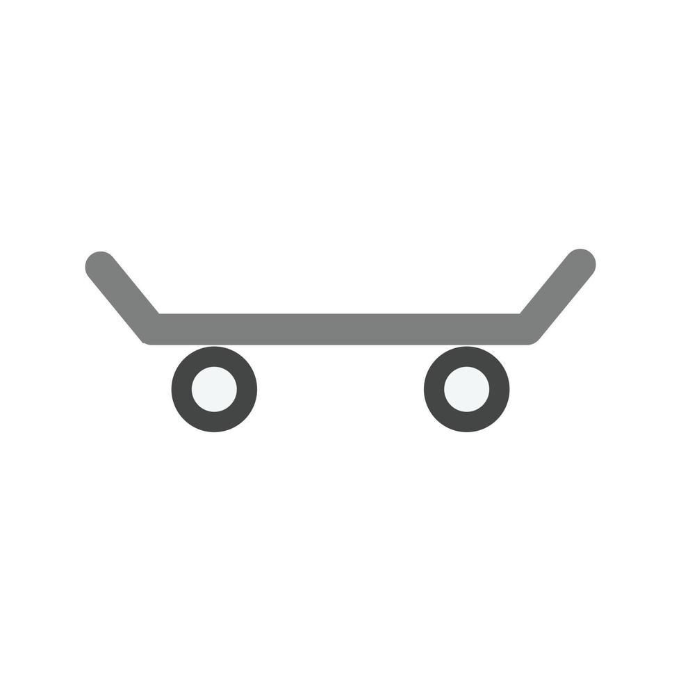 Skates Flat Greyscale Icon vector