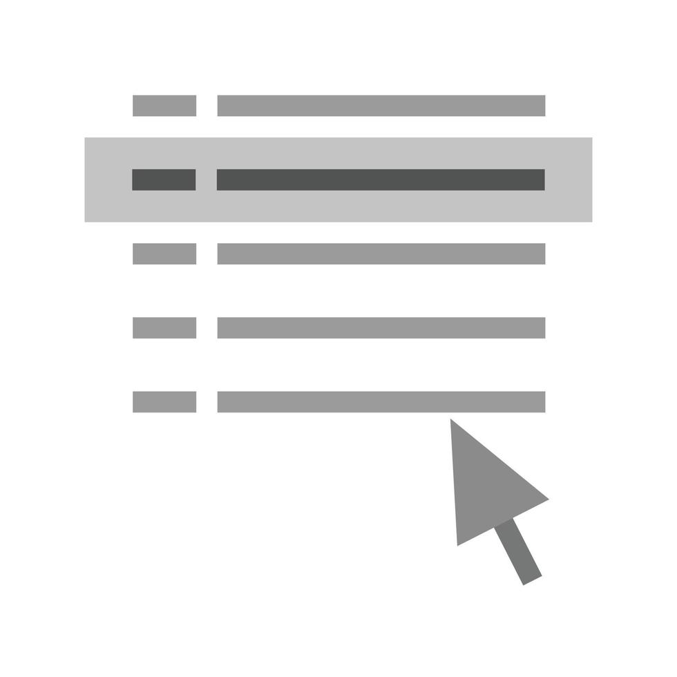 Select File Flat Greyscale Icon vector