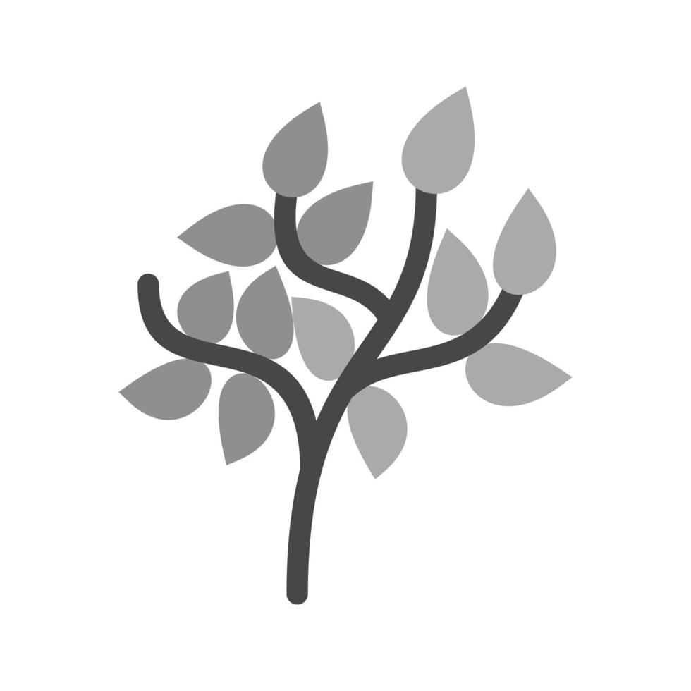 Tree Flat Greyscale Icon vector