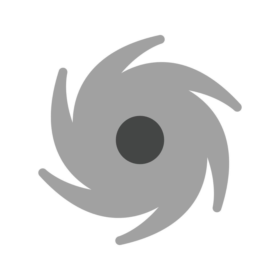 Cyclone Flat Greyscale Icon vector