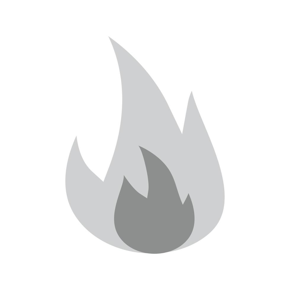 Fire Flat Greyscale Icon 15671017 Vector Art at Vecteezy