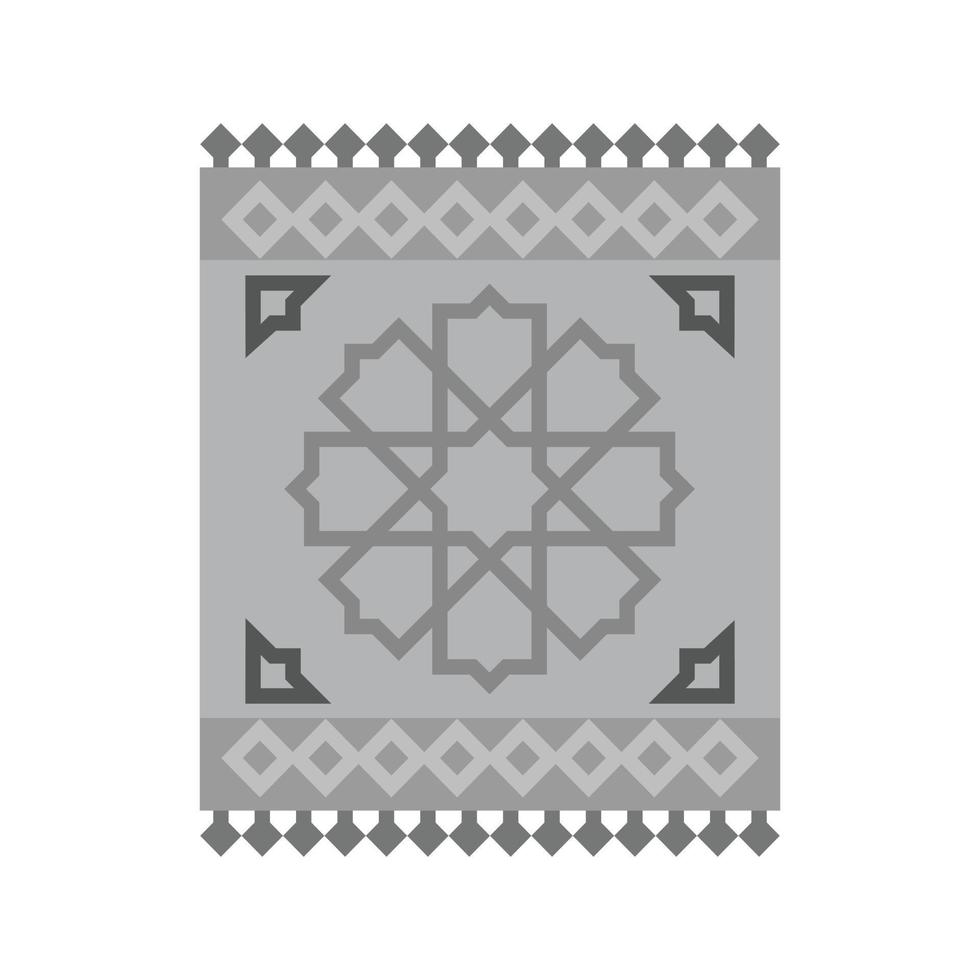 Carpet Flat Greyscale Icon vector
