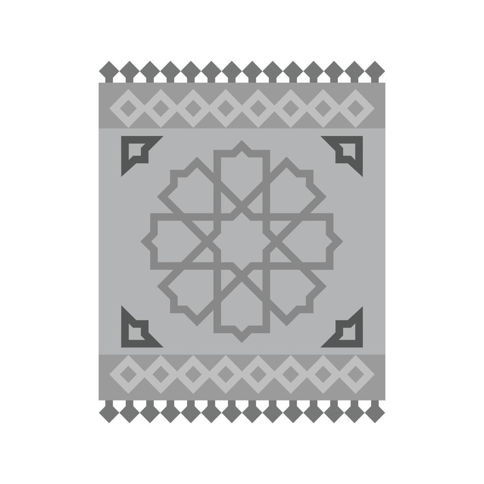 Carpet Flat Greyscale Icon vector