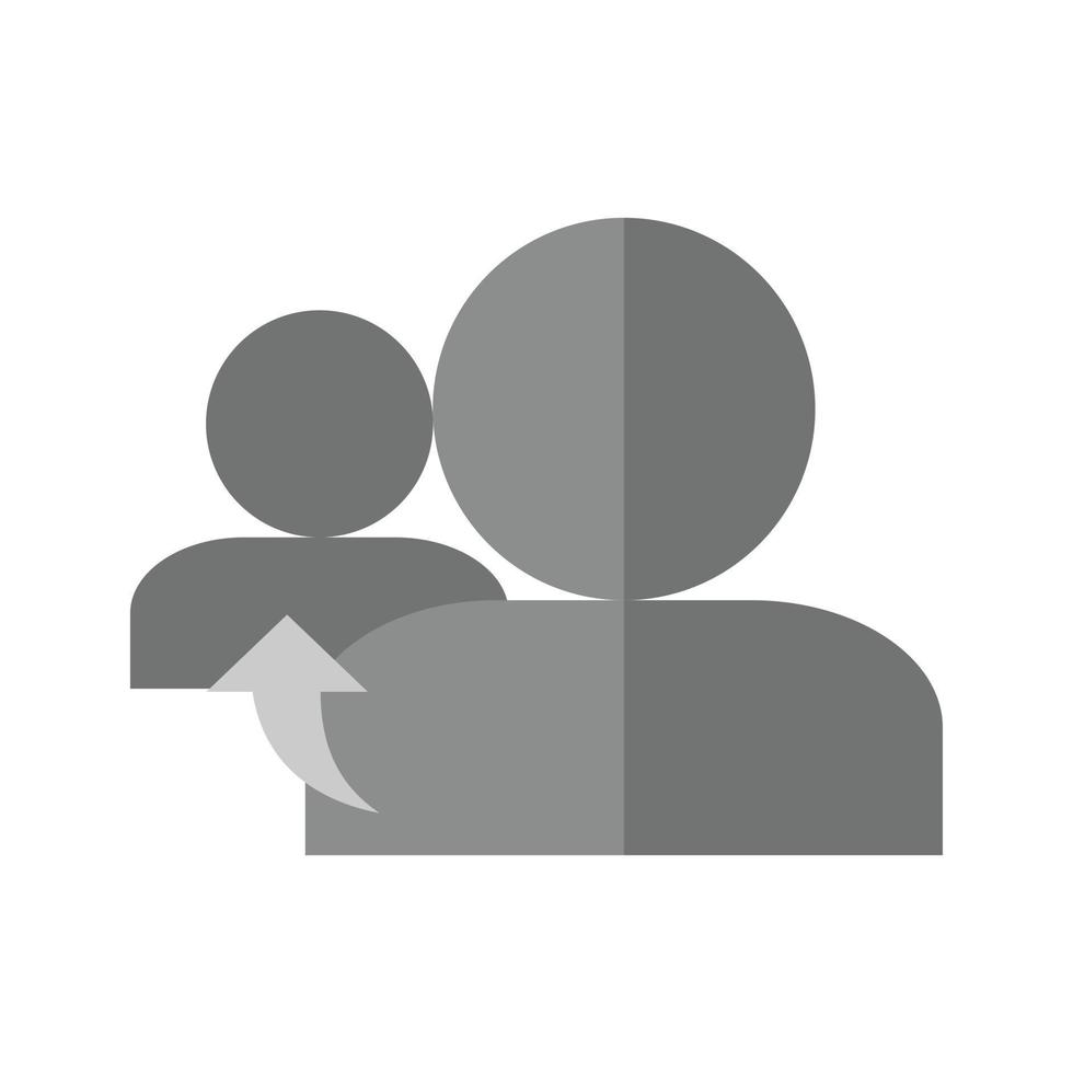 Referrals Flat Greyscale Icon vector
