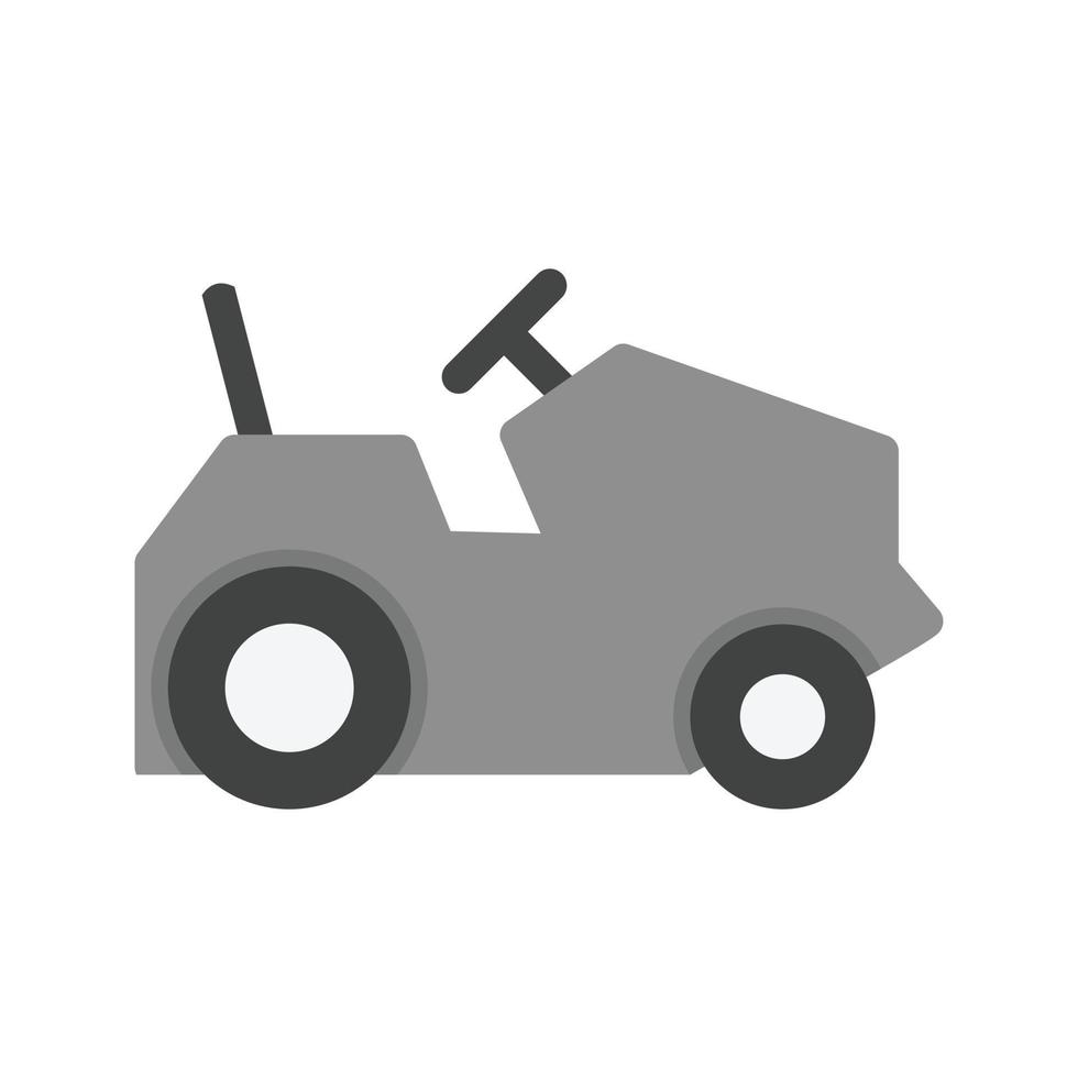 Farm Vehicles Flat Greyscale Icon vector