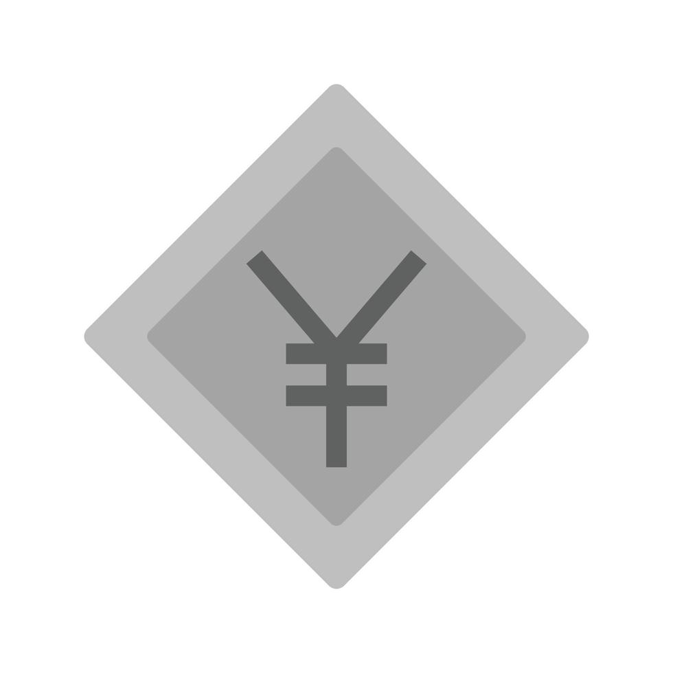 Yen Symbol Flat Greyscale Icon 15671362 Vector Art at Vecteezy