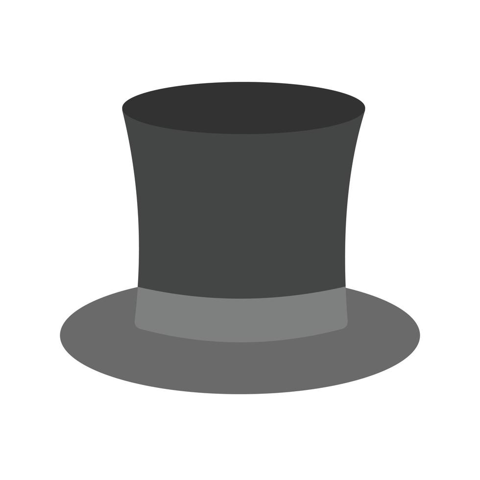 Magician Flat Greyscale Icon vector