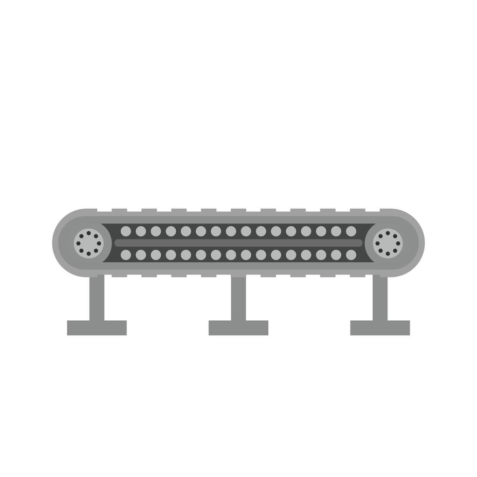 Conveyor I Flat Greyscale Icon vector