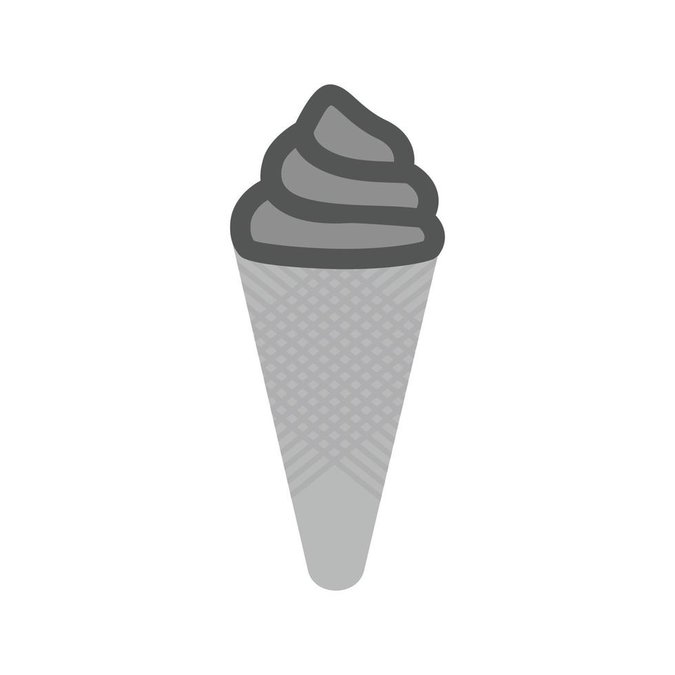 Cone I Flat Greyscale Icon vector