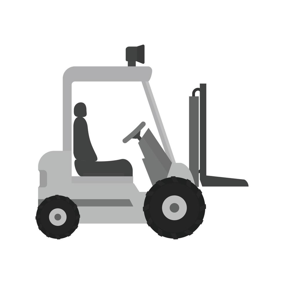Lifter Flat Greyscale Icon vector