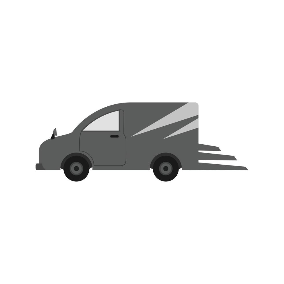 Fast Delivery Flat Greyscale Icon vector