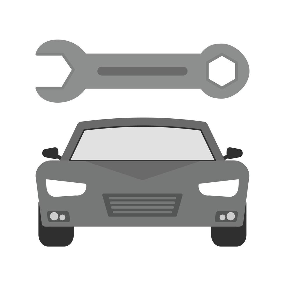 Car Repair I Flat Greyscale Icon vector