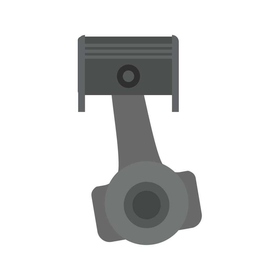 Piston Flat Greyscale Icon vector