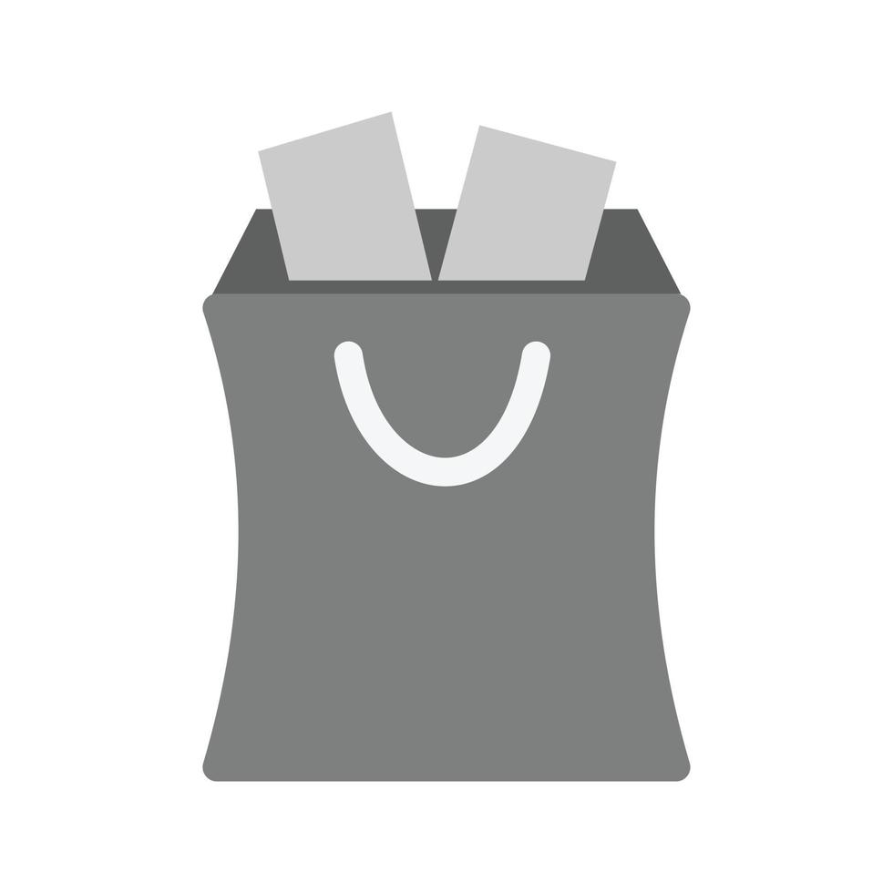 Shopping Items Flat Greyscale Icon vector