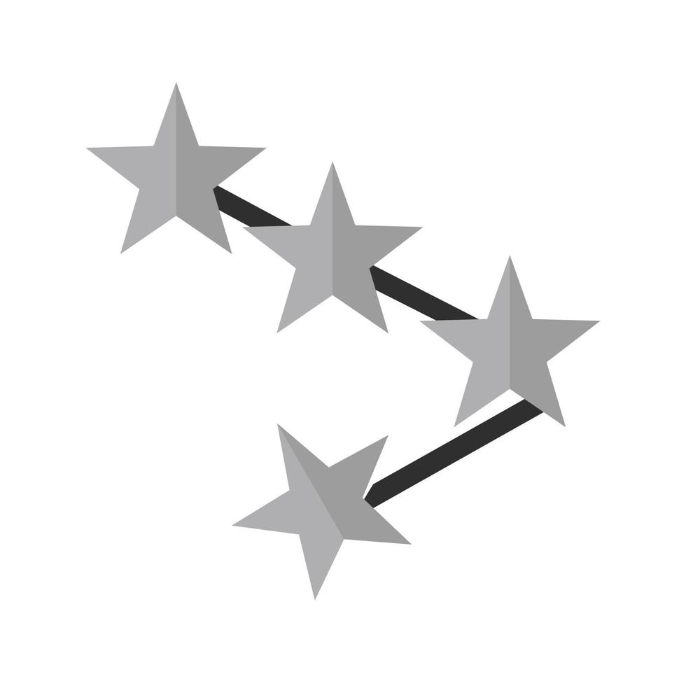 Constellation Flat Greyscale Icon vector