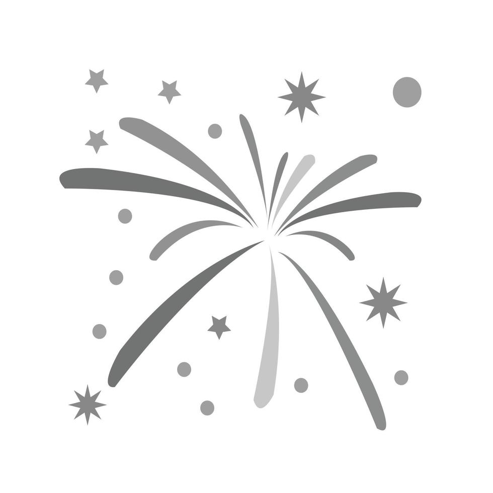 Celebration Flat Greyscale Icon vector