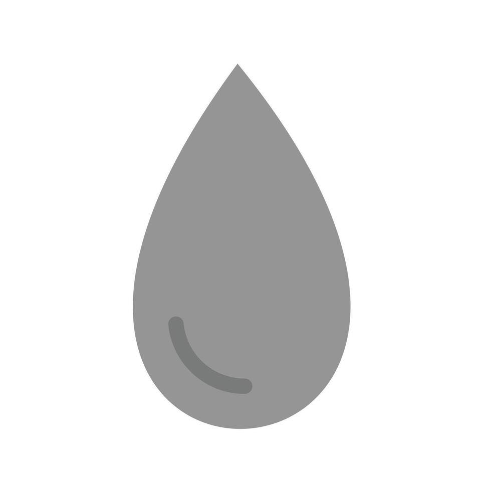 Drop Flat Greyscale Icon vector