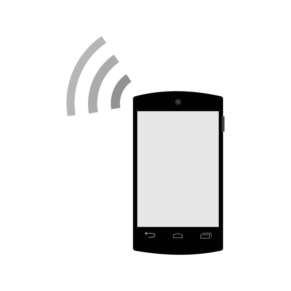 Connected Device Flat Greyscale Icon vector