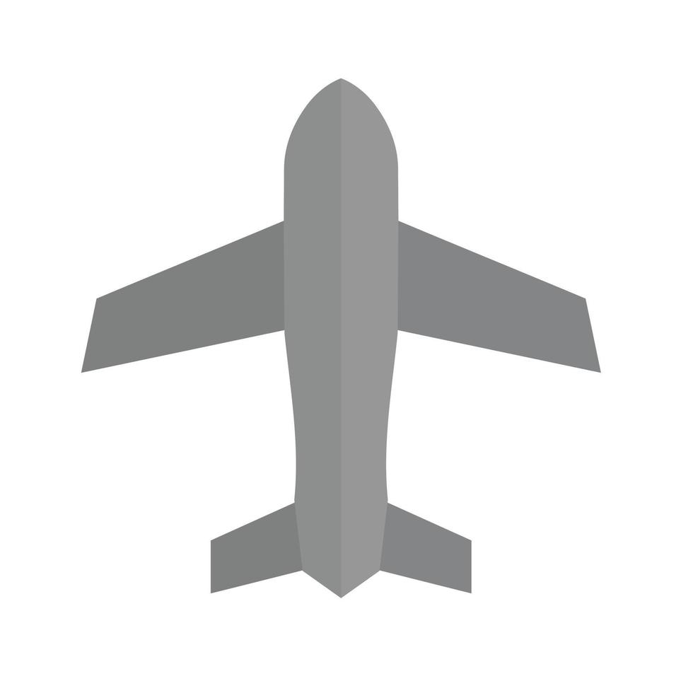 Airplane mode Flat Greyscale Icon vector