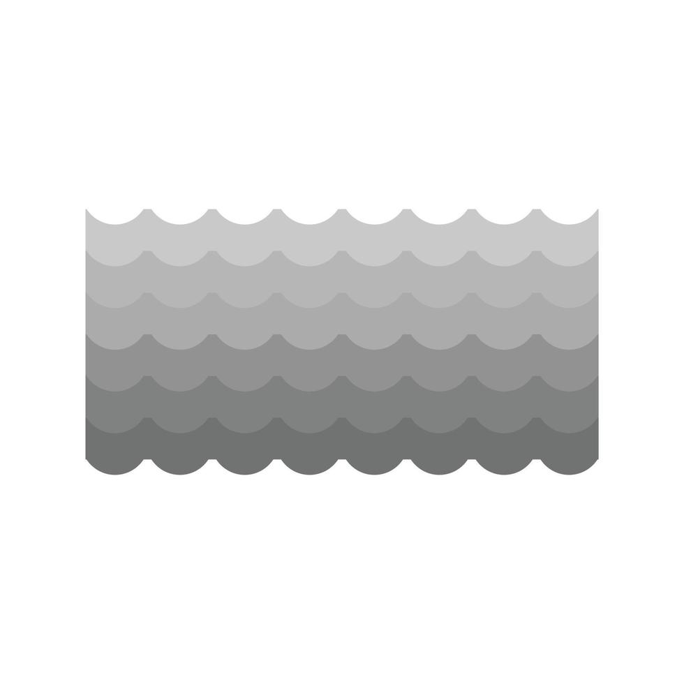 Waters Flat Greyscale Icon vector