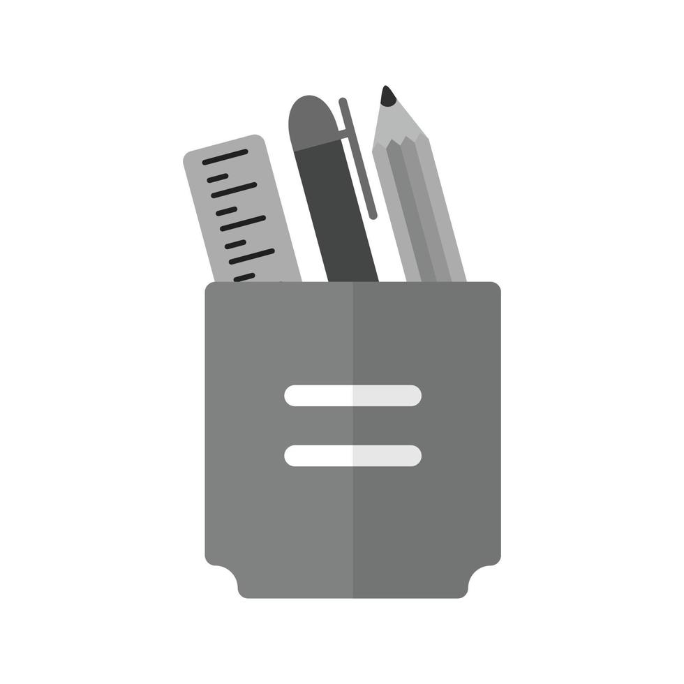 Stationery Flat Greyscale Icon vector