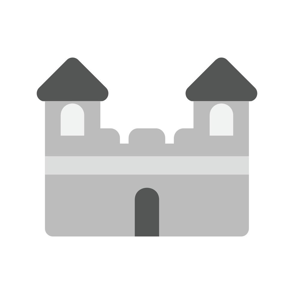 Castle I Flat Greyscale Icon vector