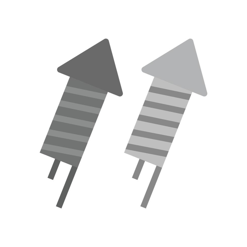 Fireworks II Flat Greyscale Icon vector