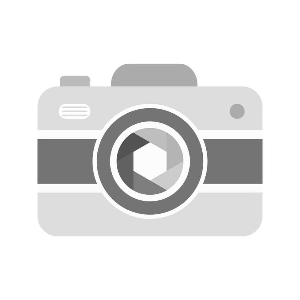 Camera I Flat Greyscale Icon vector