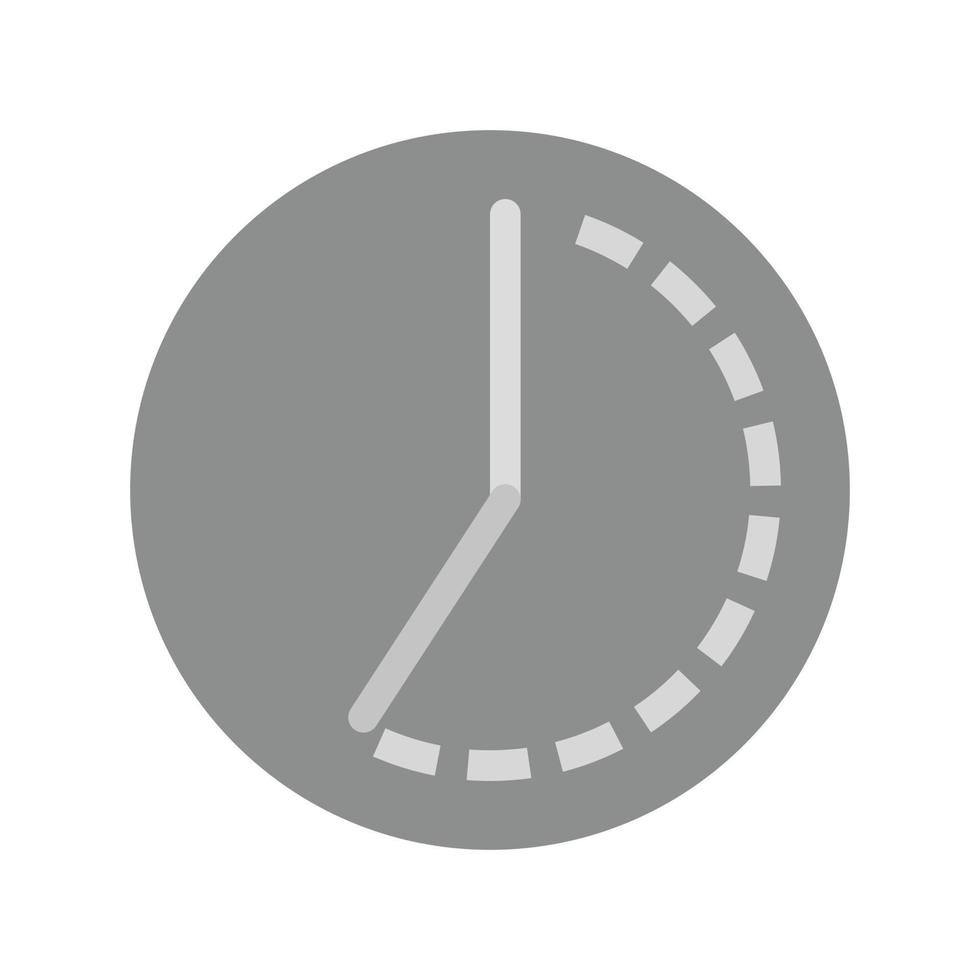 Timelapse Flat Greyscale Icon vector