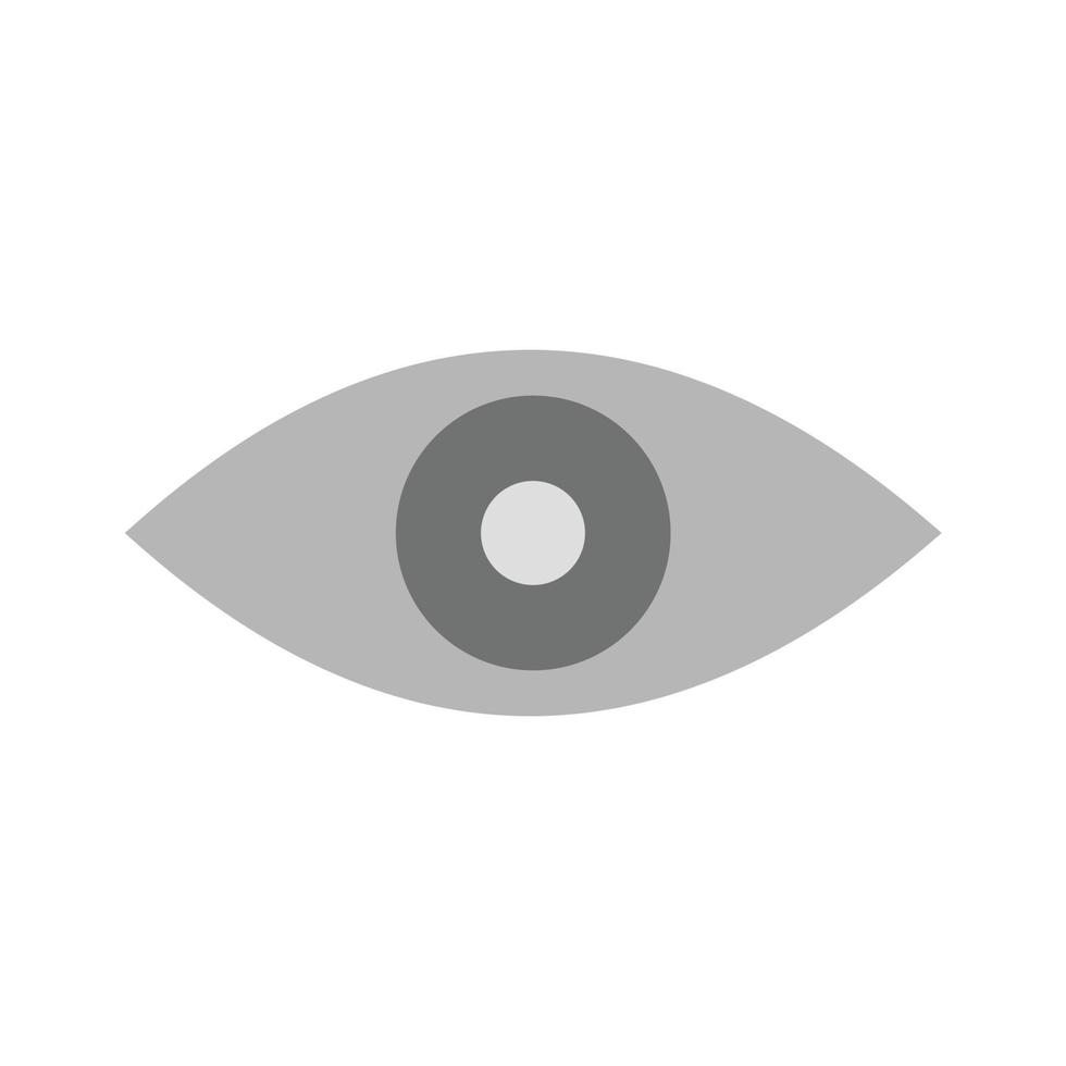 Remove Red Eye Flat Greyscale Icon vector