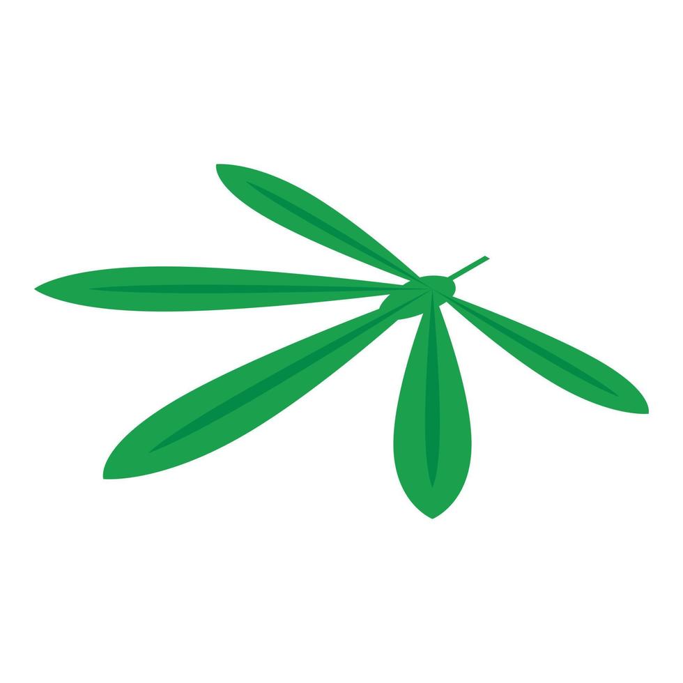 Cassava leaf icon, isometric style vector