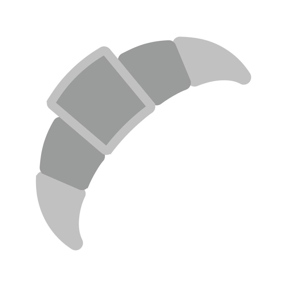 Crossiant I Flat Greyscale Icon vector