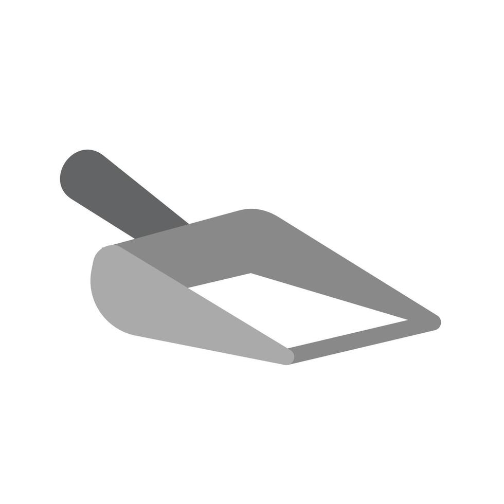 Measure Flour Flat Greyscale Icon vector