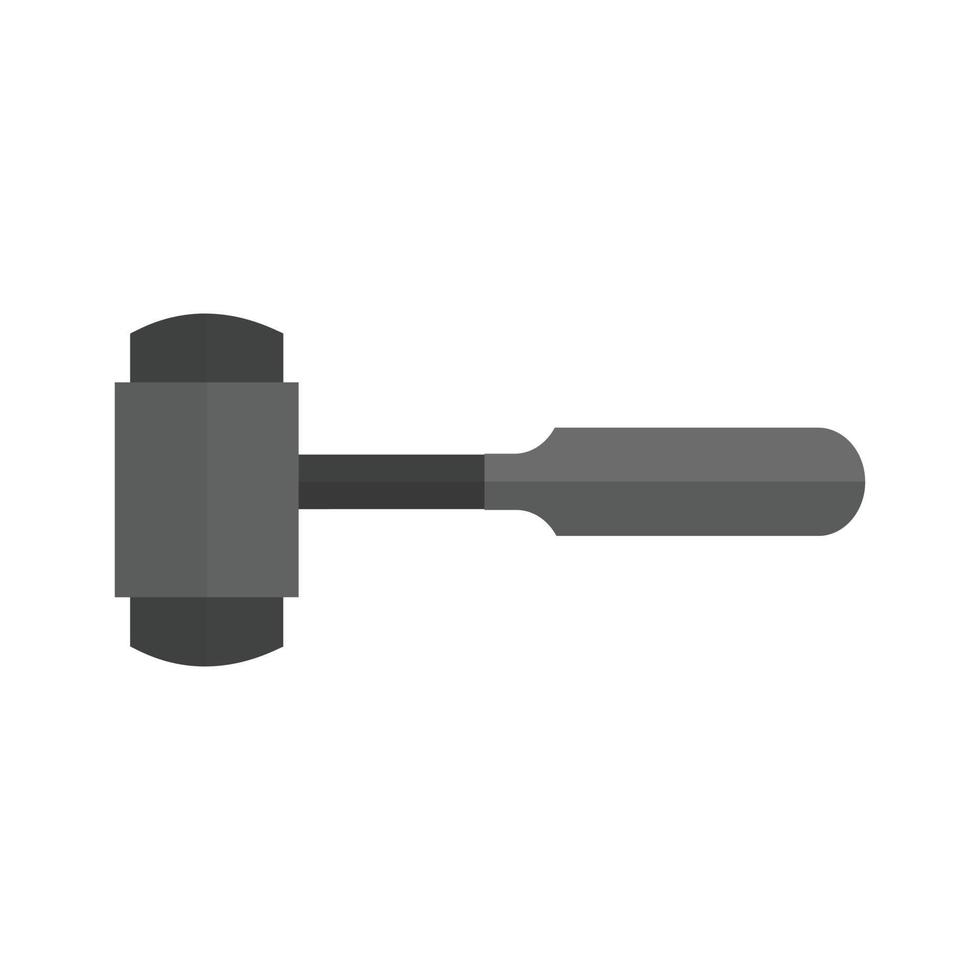 Sledge hammer Flat Greyscale Icon vector