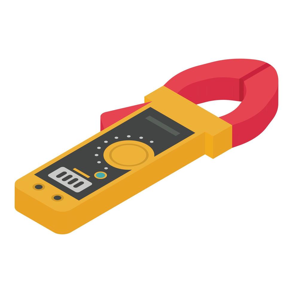 Multimeter icon, isometric style vector