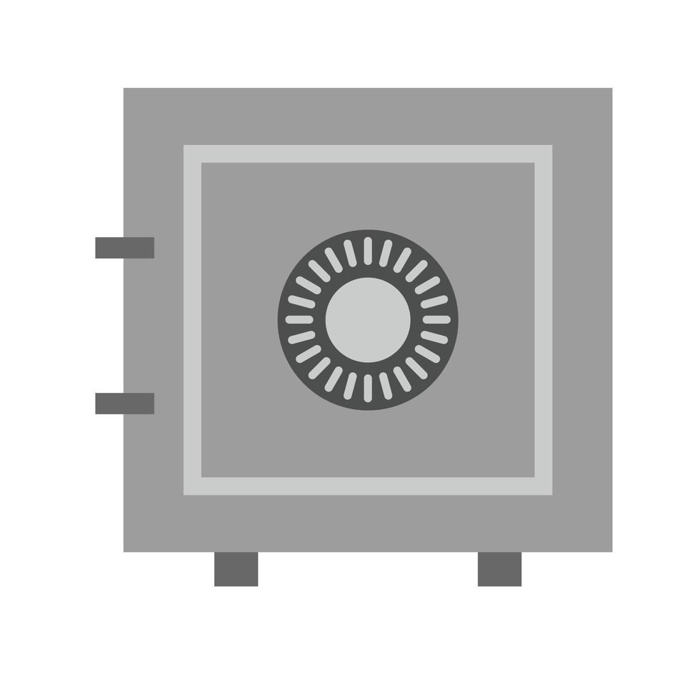 Vault I Flat Greyscale Icon vector