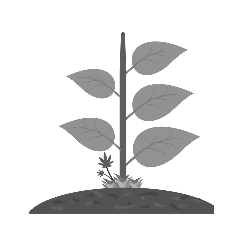 Plant IV Flat Greyscale Icon vector