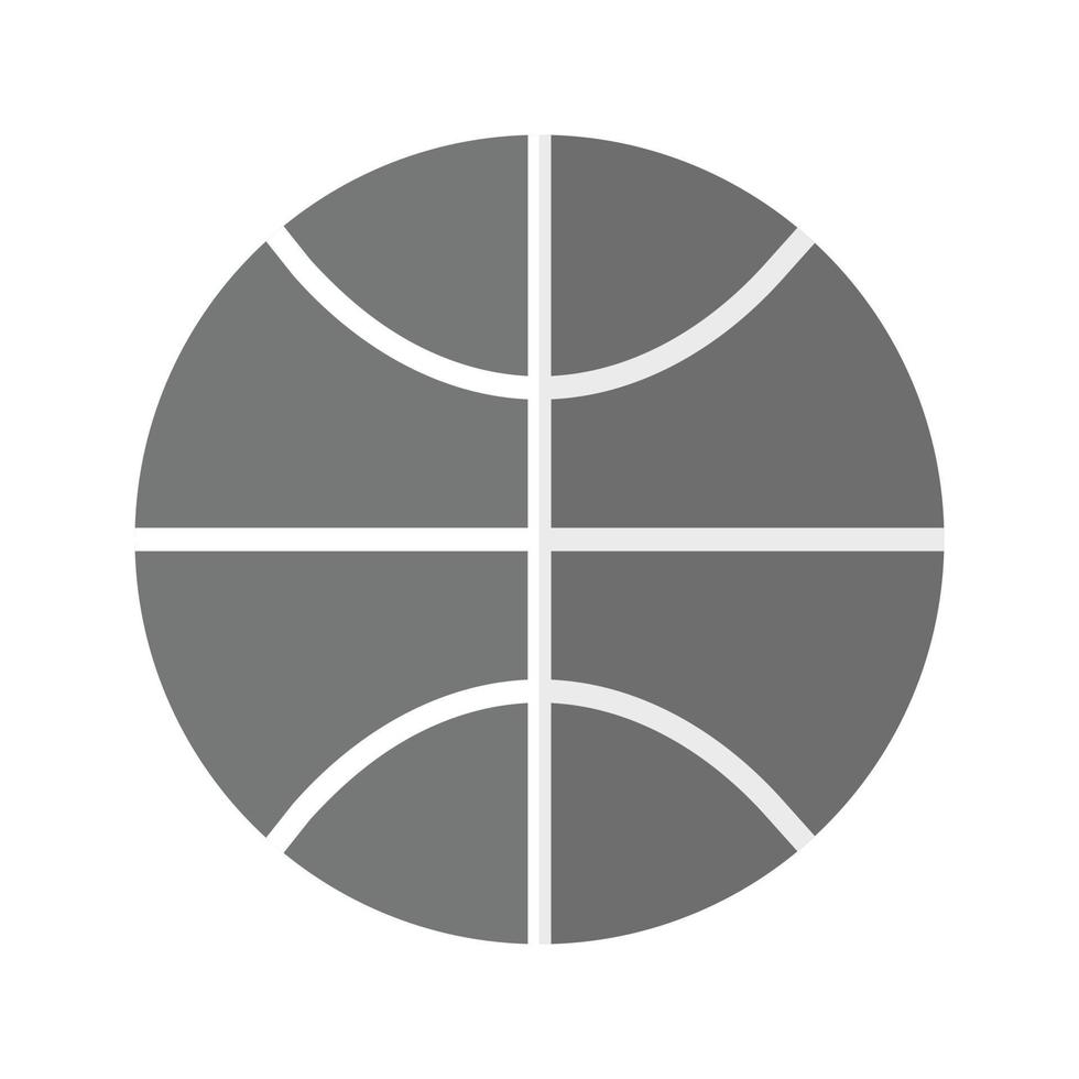 Basketball Flat Greyscale Icon 15673194 Vector Art at Vecteezy