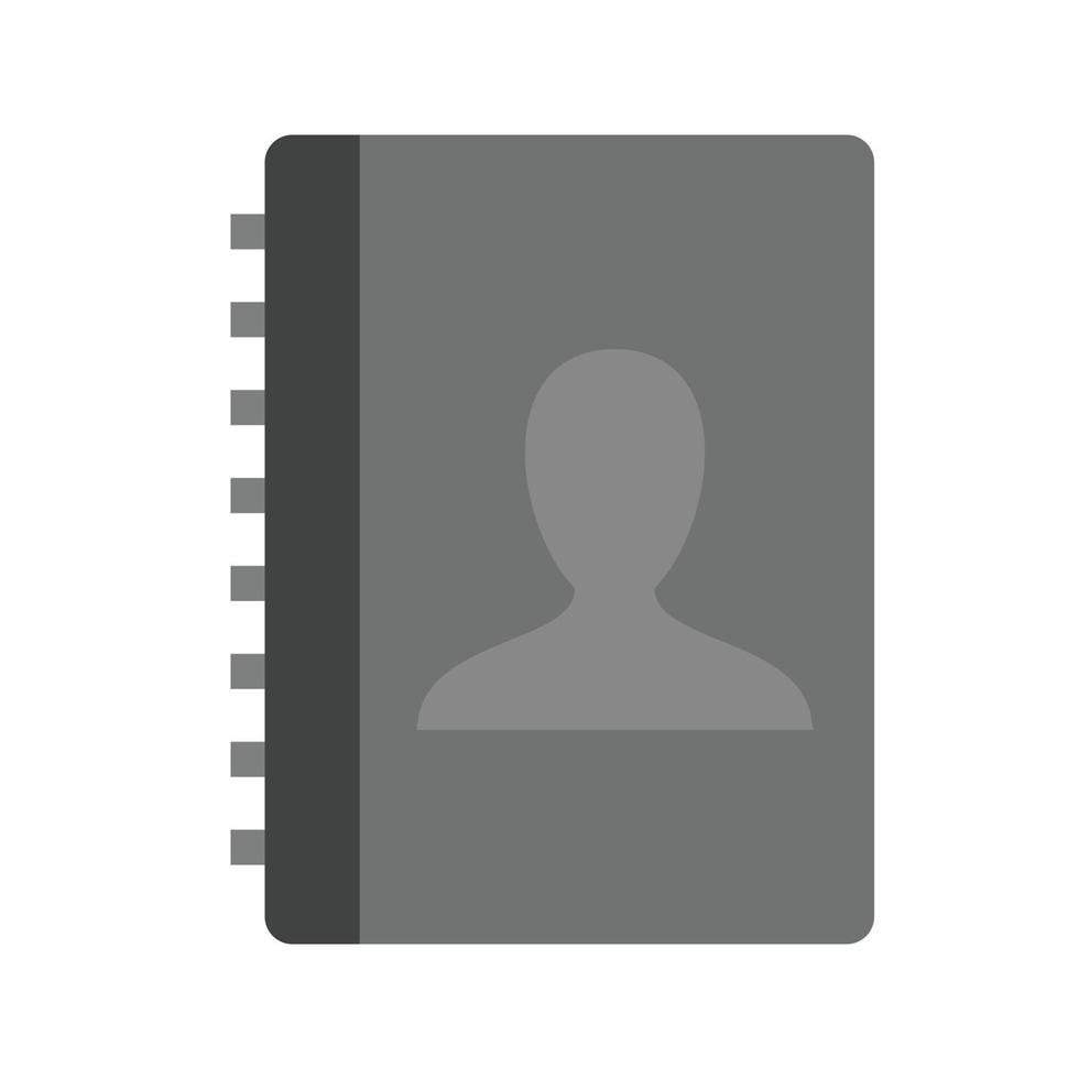 Authorship Flat Greyscale Icon vector