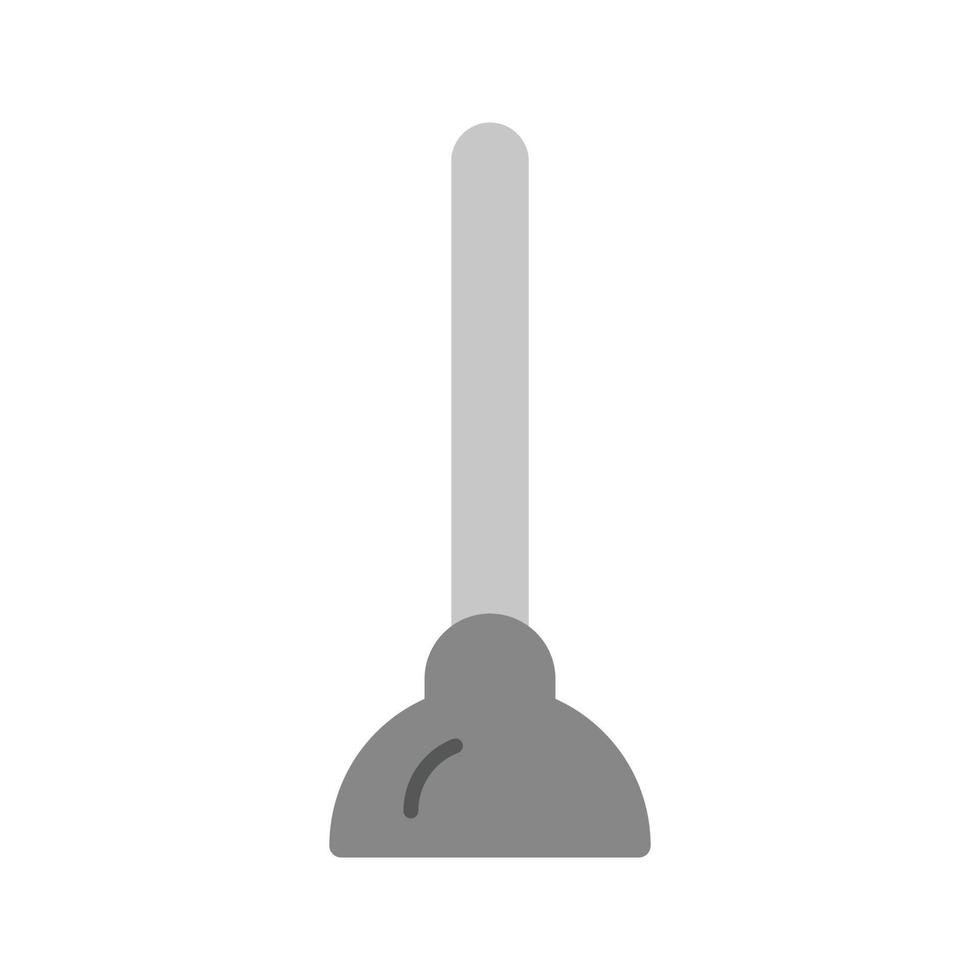 Plunger Flat Greyscale Icon vector