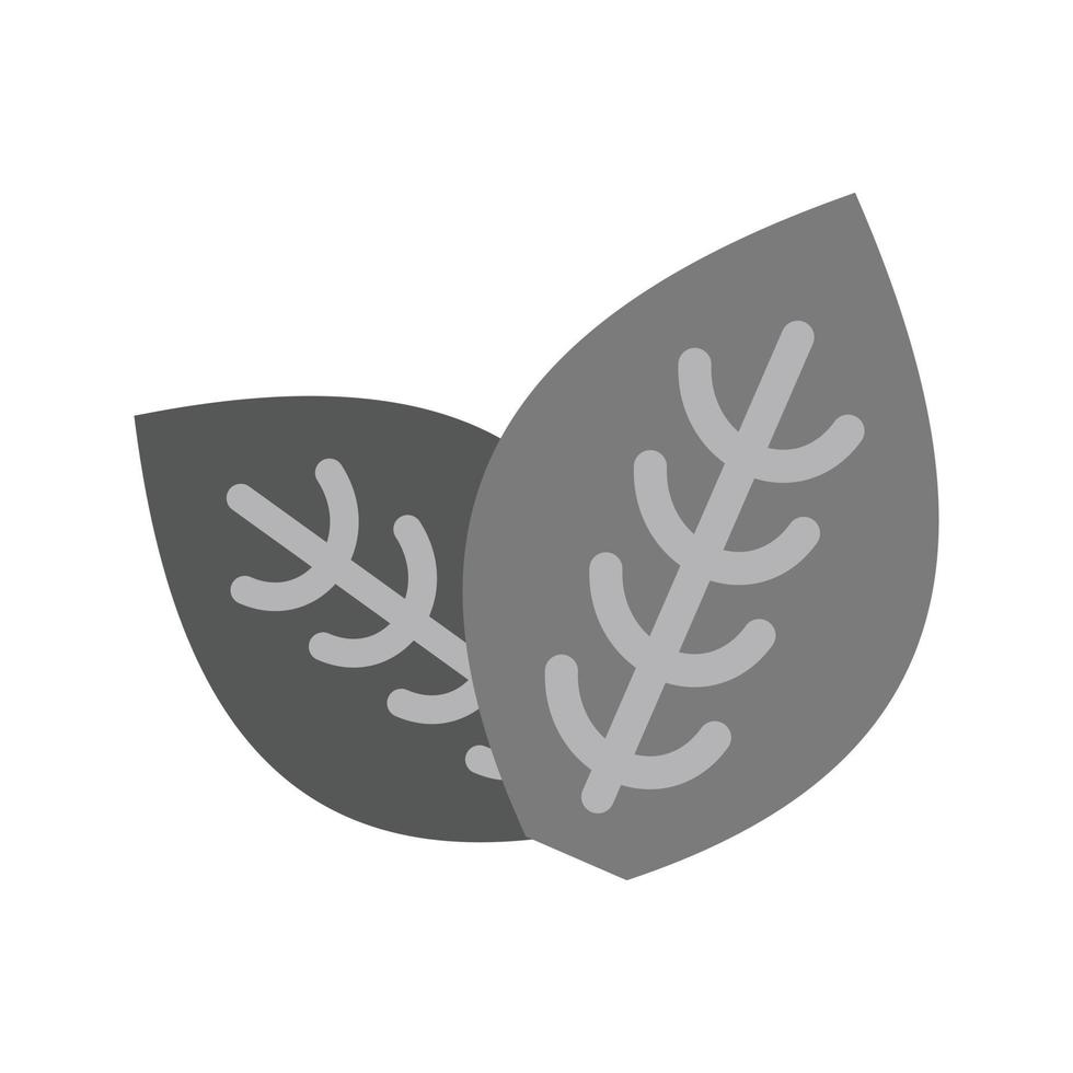 Spearmint Flat Greyscale Icon vector