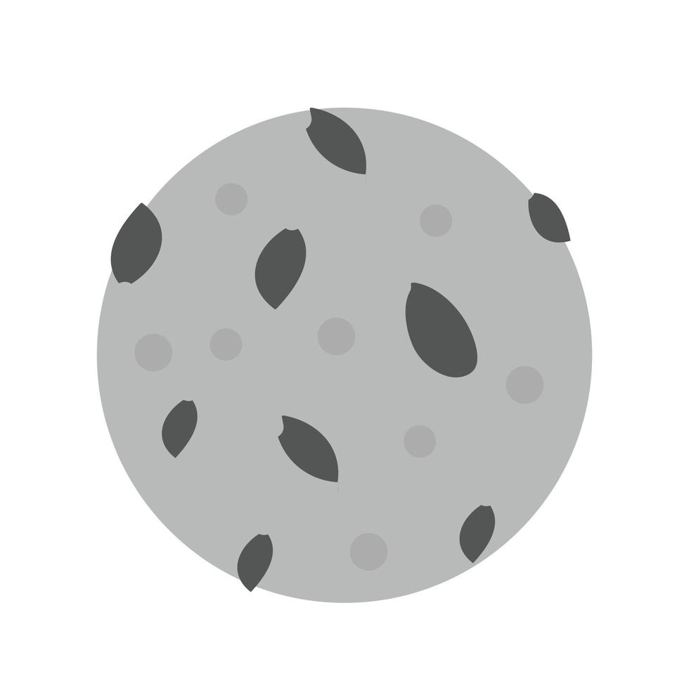 Cookie II Flat Greyscale Icon vector